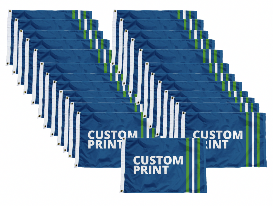 25 Pack 3'x5' Custom Header flags